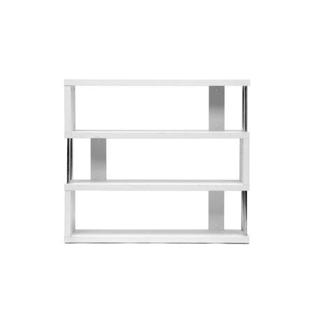 White Three-Shelf Bookcase T3482