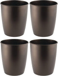 Satin Steel 4 Pack Round Metal Trash Can O8833