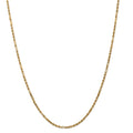 14kt Yellow Gold Diamond Cut Milano Rope Chain 18 inch Lobster Clasp M152553
