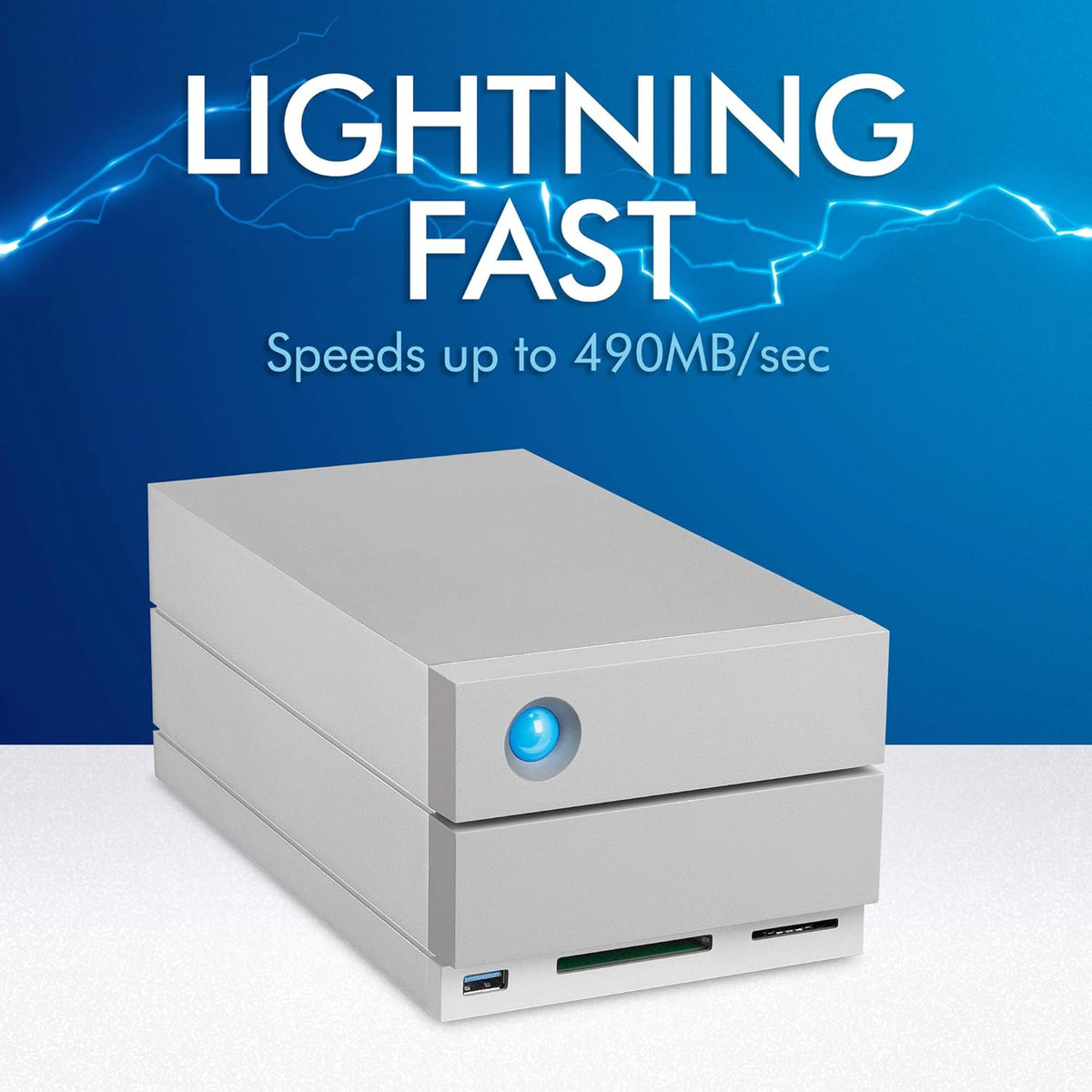 8TB External RAID Hard Drive HDD with Thunderbolt 3 USB-C USB 3.0 A367