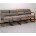 Charcoal Grey Four Seat Sofa U5038