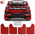 Red Mud Flaps for Honda Civic Type R S Si Coupe U58039