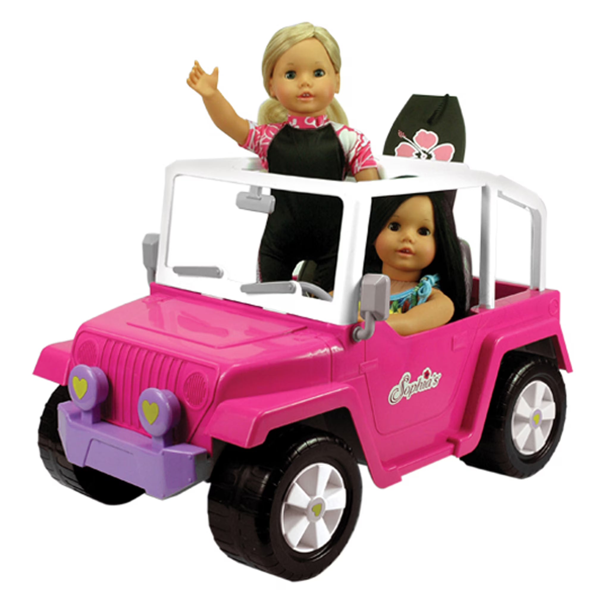 4 x 4 Hot Pink Beach Cruiser Truck for 18" Dolls Y51404