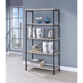 Grey Driftwood 4-Shelf Bookcase D177