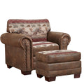 Deer Valley Arm Chair with Matching Ottoman J696