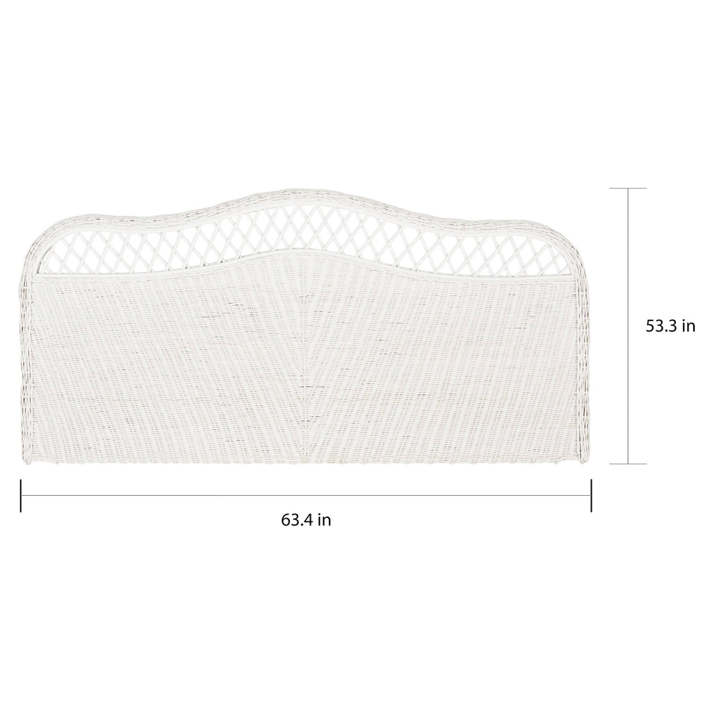White Queen Rattan Headboard L998