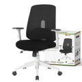Ergonomic Swivel Office Chair with Lumbar Adjust (Black) L27146