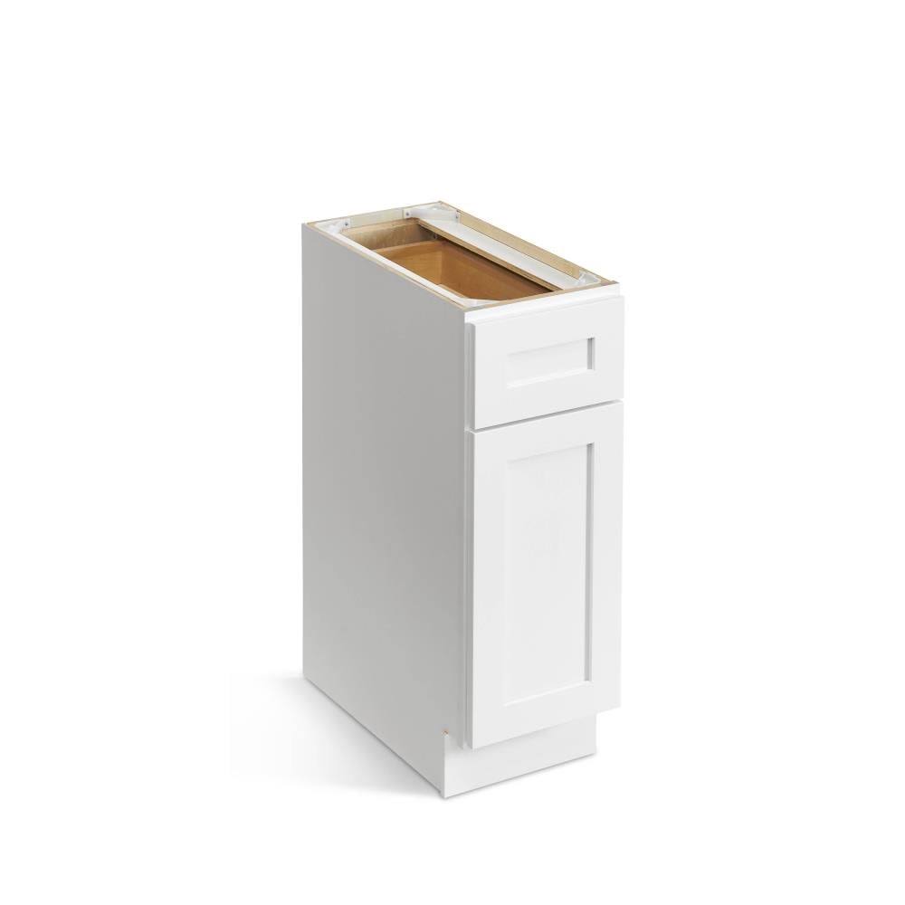 15-in W x 34.5-in H x 24-in D Pure White Birch Base Cabinet X861223
