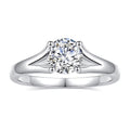 1 Carat Moissanite Engagement Ring 925 Sterling Silver Solitaire Round Cut Z775641