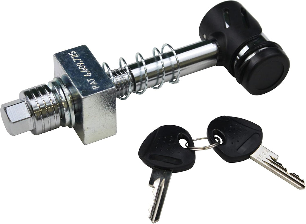Keyless Locking Silent Hitch Pin for 2.5in Hitches Pack of 2 N34455