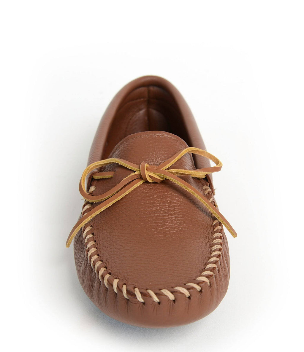 Black Double Deerskin Softsole Men&s Shoes L1830