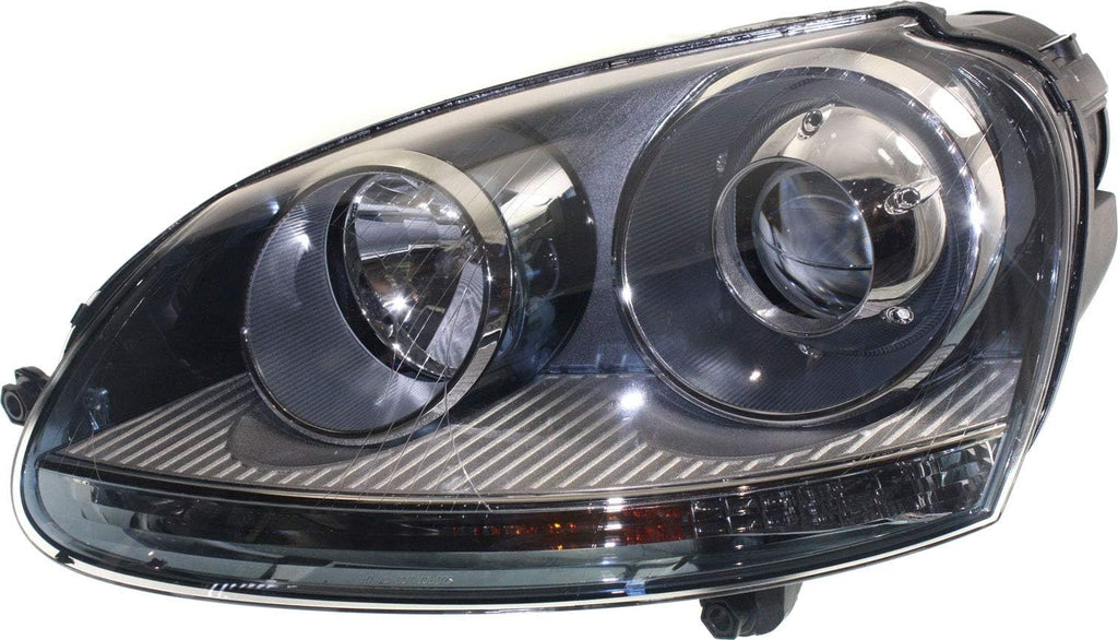 Headlight Lens and Housing Set of 2 for Volkswagen Jetta Rabbit GTI P9381