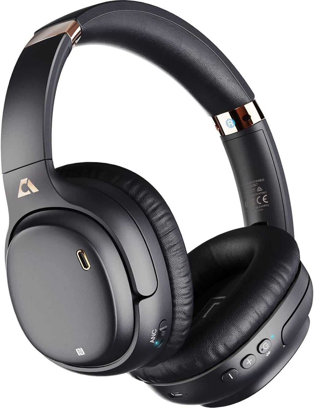 Hybrid Active Noise Cancelling Over-Ear Bluetooth Headphones with Microphone I269172