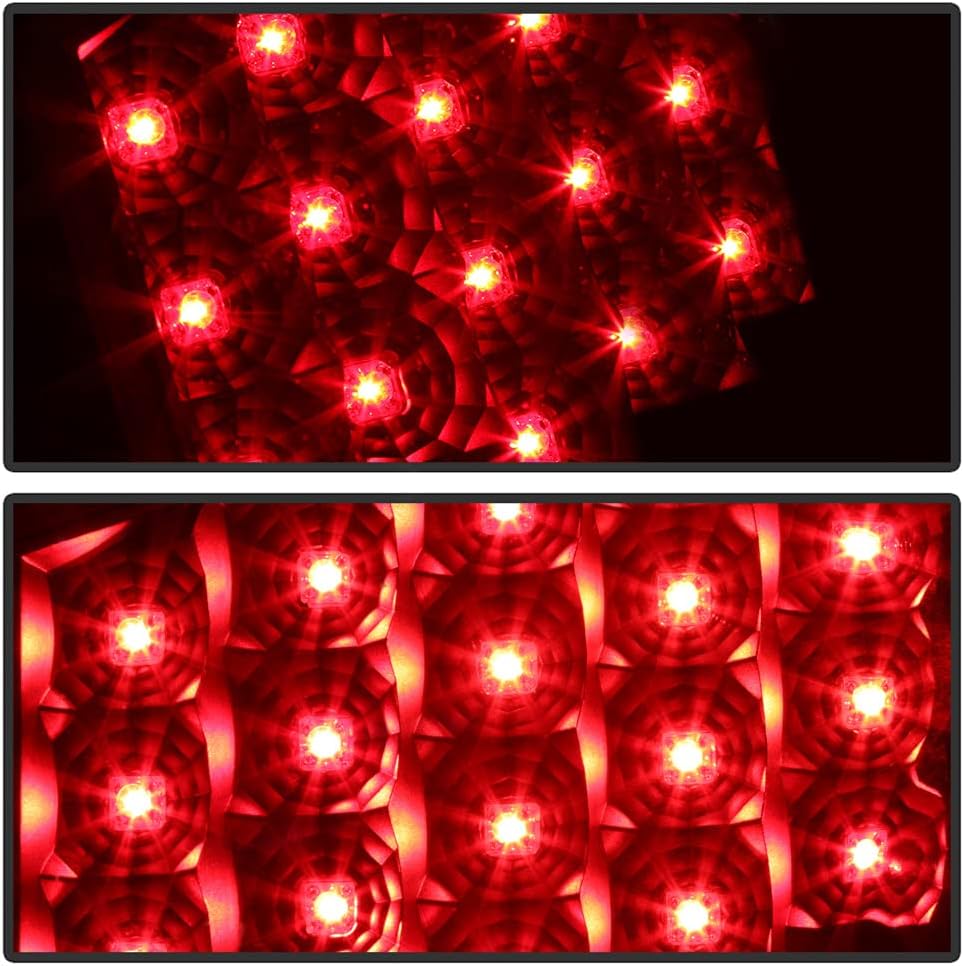 Black LED Tail Lights for 2007-2012 Nissan Altima 4-Door Sedan B797