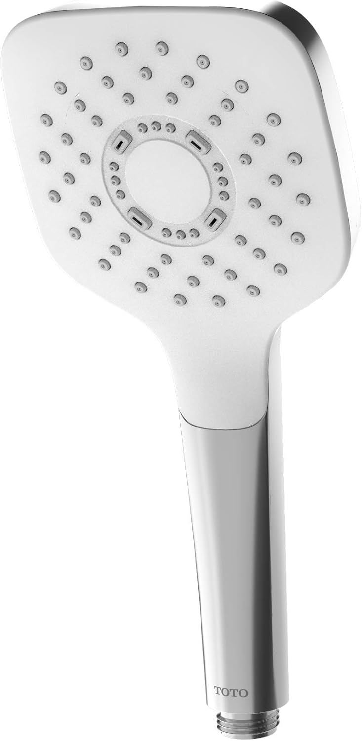 Brushed Nickel Square Single Spray Showerhead D585