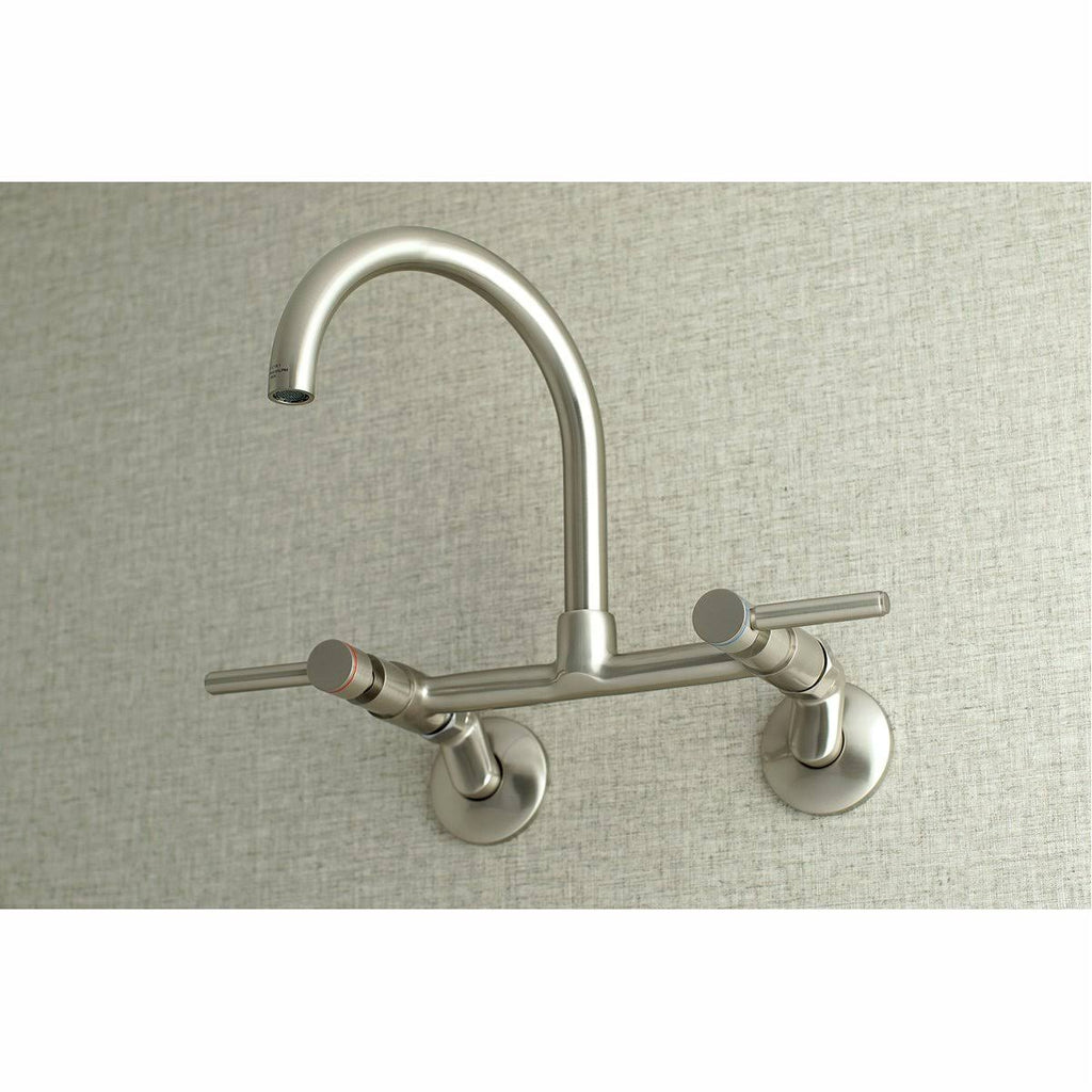 8x22 Adjustable Center Wall Mount Kitchen Faucet, Oil Rubbed Bronze R441