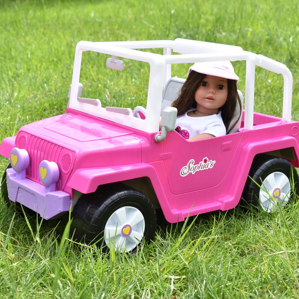 4 x 4 Hot Pink Beach Cruiser Truck for 18" Dolls Y51404