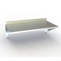 Stainless Steel Wall-Mounted Table with 4 inch Backsplash E18115