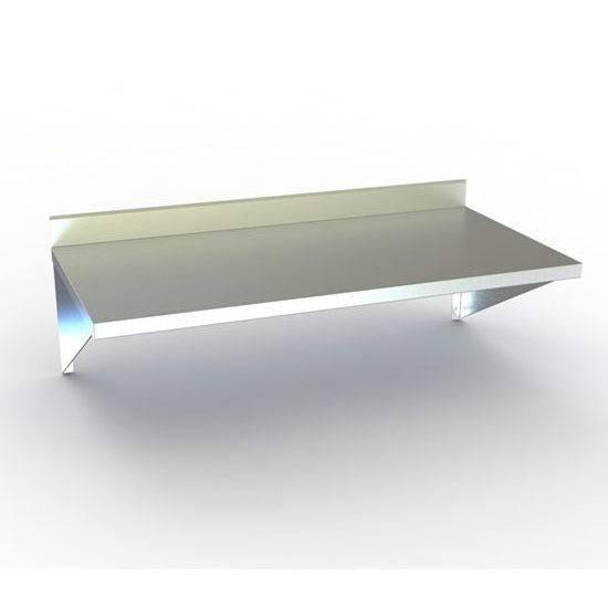 Stainless Steel Wall-Mounted Table with 4 inch Backsplash E18115