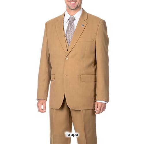 Taupe Tan Vested Suit A5233