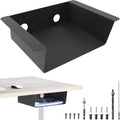 Welded Steel Matte Black Under Desk Storage Shelf Pack of 2 V8697