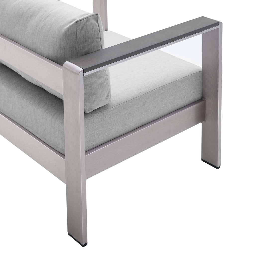 8 Piece Outdoor Patio Sectional Sofa Set in Silver Gray H95155