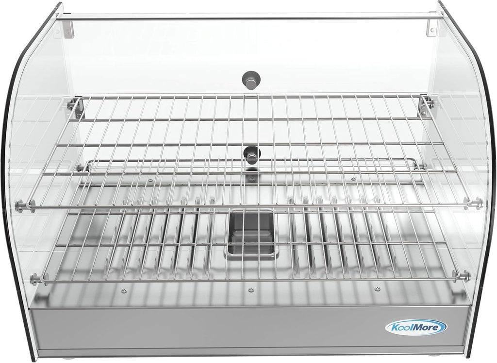 22" Commercial 2 Shelf Countertop Food Warmer Display Case, Silver M421
