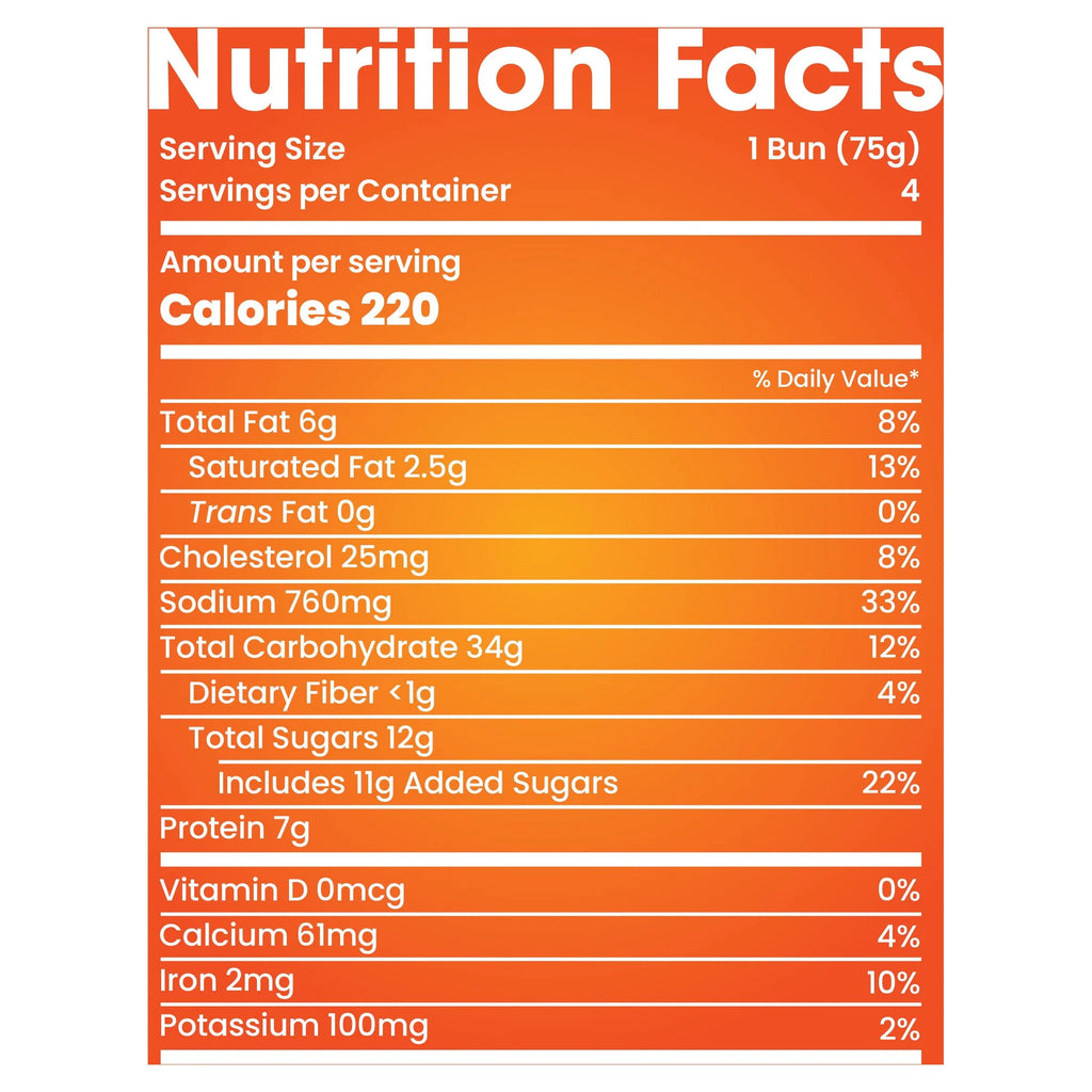 Pretzel Hamburger Buns, 4 Count, 10.5 oz E727